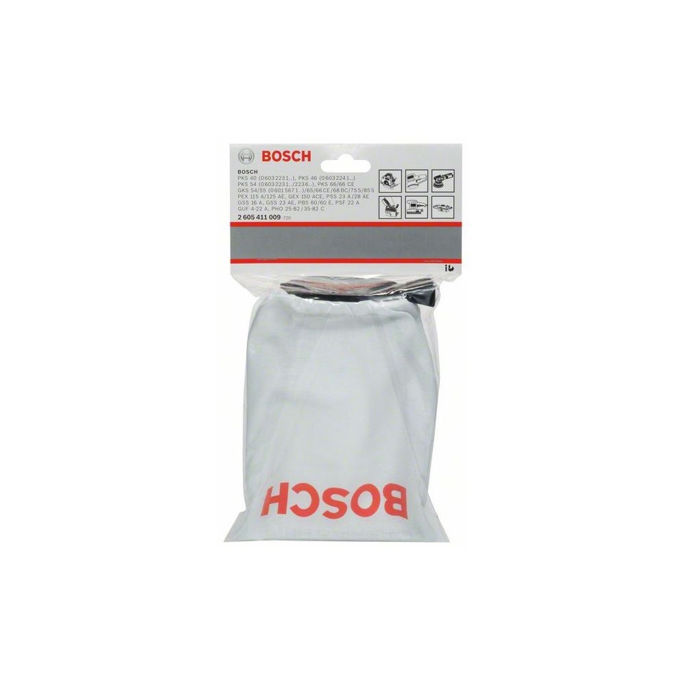 Bosch Gewebestaubbeutel für Exzenter-, Band,- Schwingschleifer, Handkreissägen #2605411009
