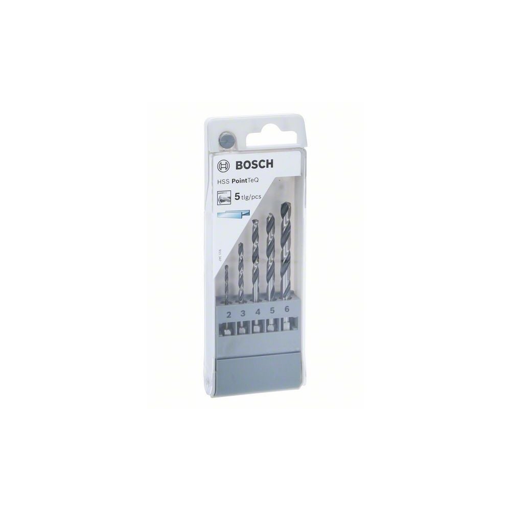 Bosch HSS PointTeQ Sechskantbohrer-Set, 5-tlg., 2-6 mm #2607002824