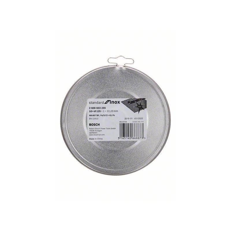 Bosch PRO Stainless Steel and Metal Trennscheibe, 125 x 1 x 22.23 mm, gerade, 10-tlg. #2608603255