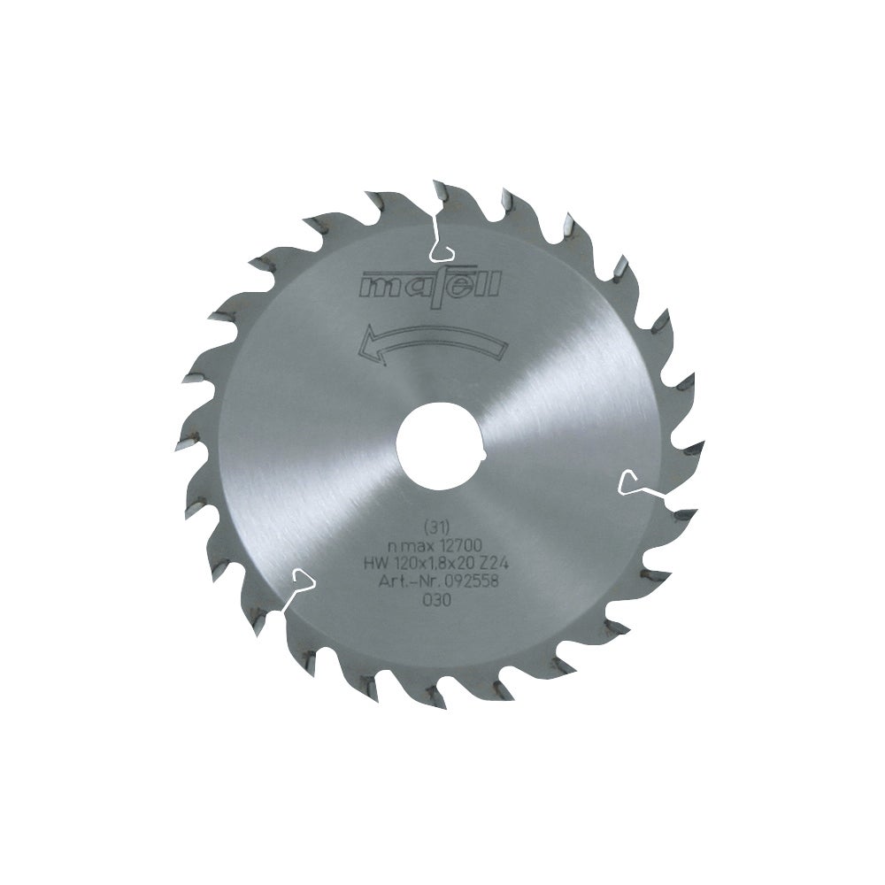 Mafell Sägeblatt-HM, 120 x 1,2/1,8 x 20 mm, Z 24, WZ #092558