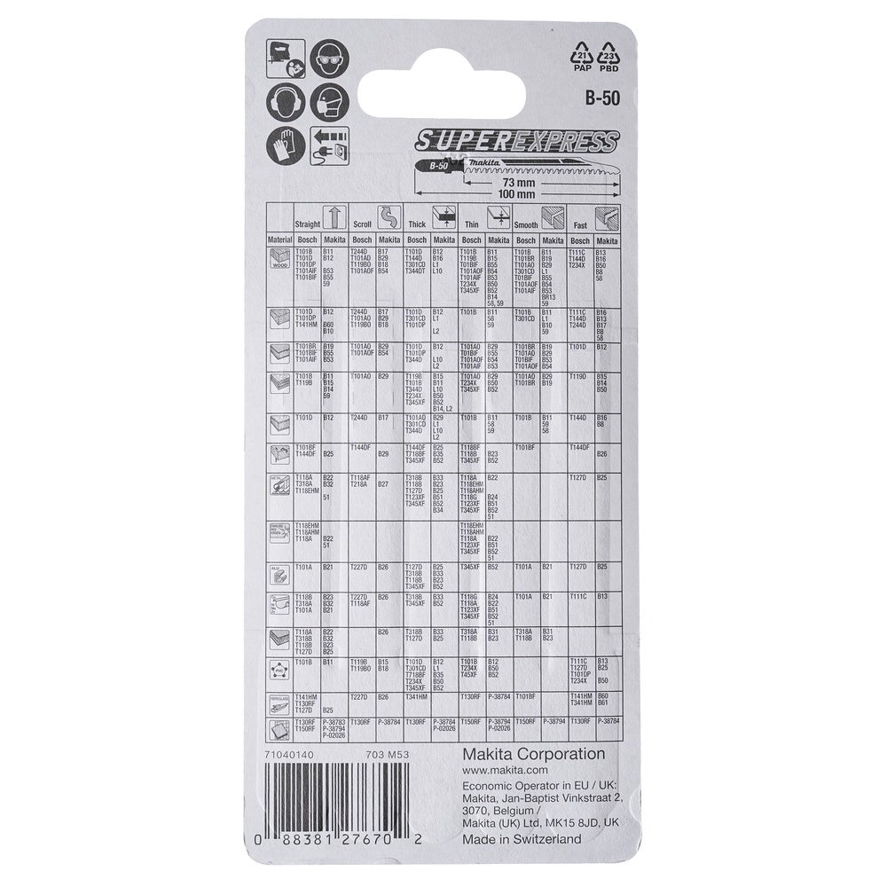 Makita Stichsägeblatt Super Express #B-06460
