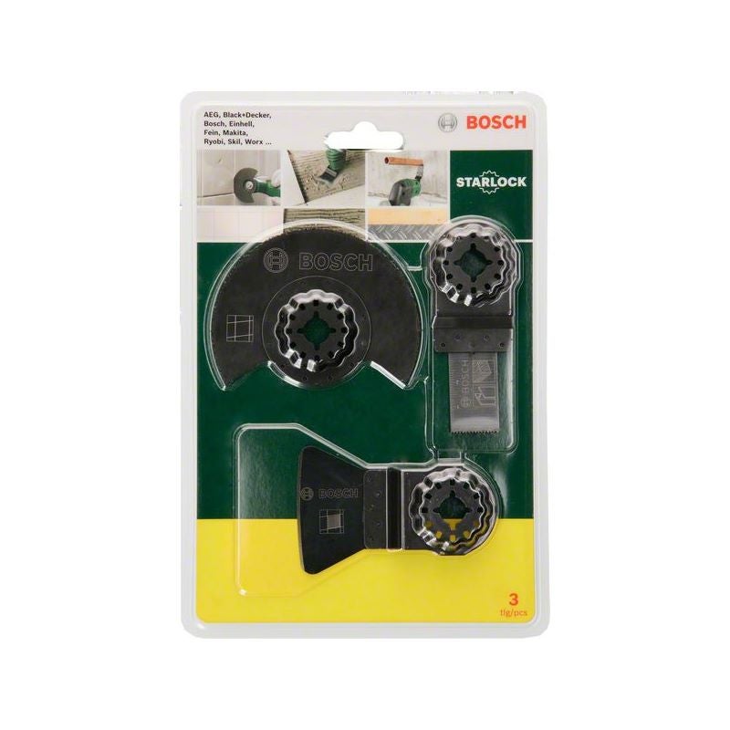 Bosch Starlock Starter-Set Fließen, 3-teilig, für Multifunktionsgeräte #2607017324