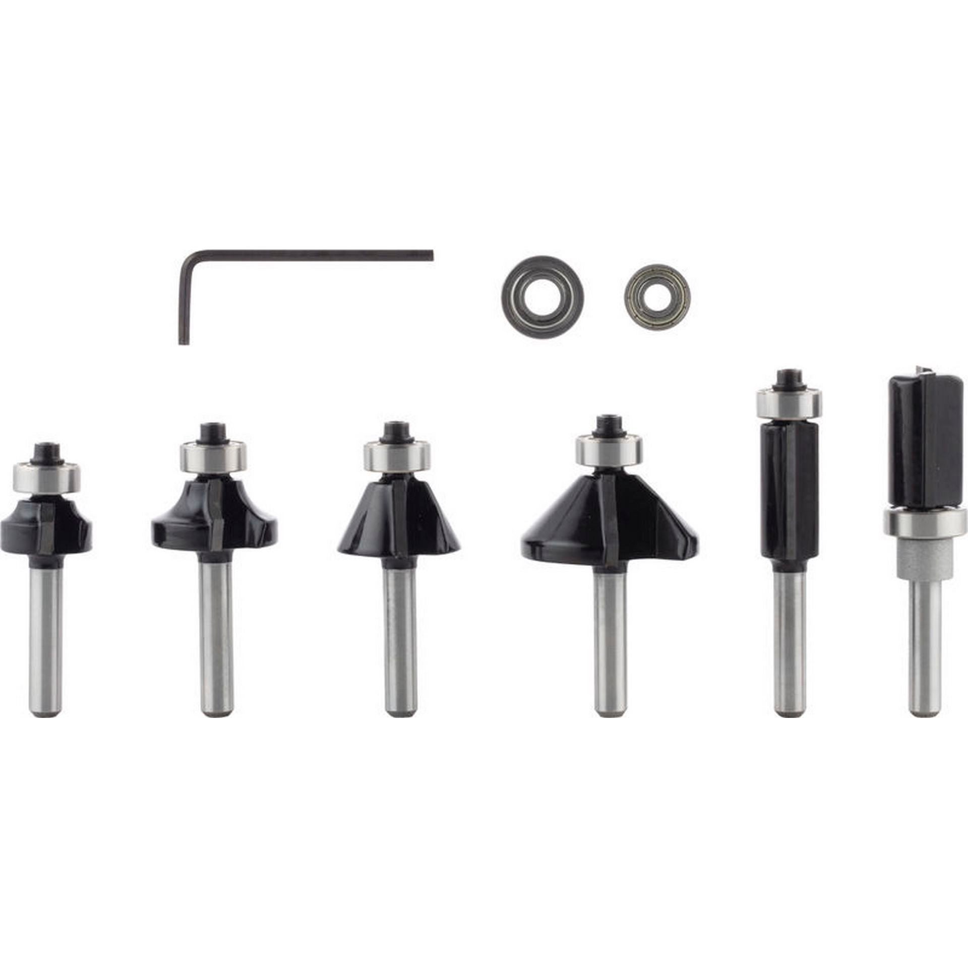 Bosch PRO Kantenfräser-Set, Schaft 1/4", 6-tlg. #2607017470