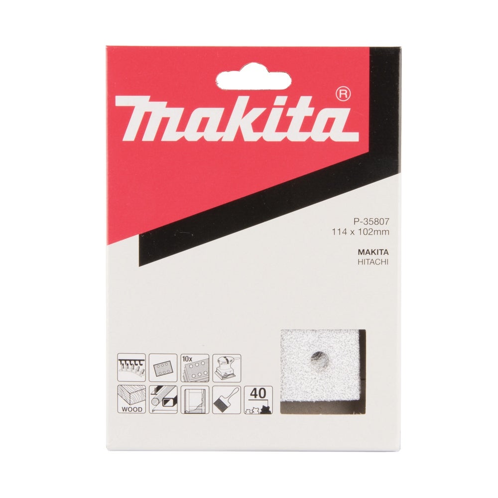 Makita Schleifpapier 114 x 102 mm, K40, 10 Stk. #P-35807