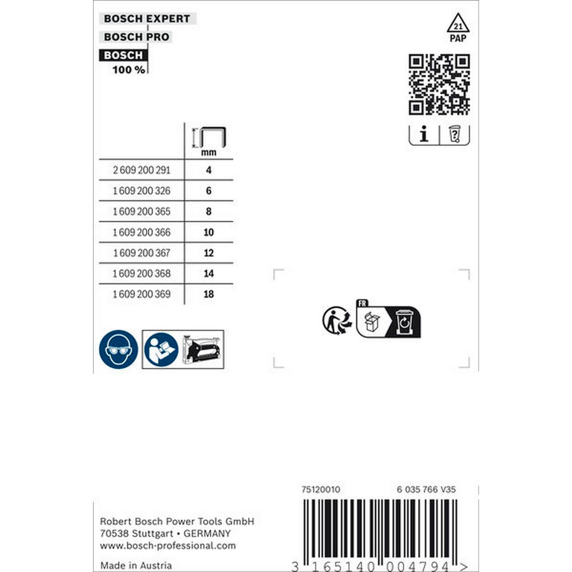 Bosch Feindrahtklammern, Typ 53/18 #1609200369