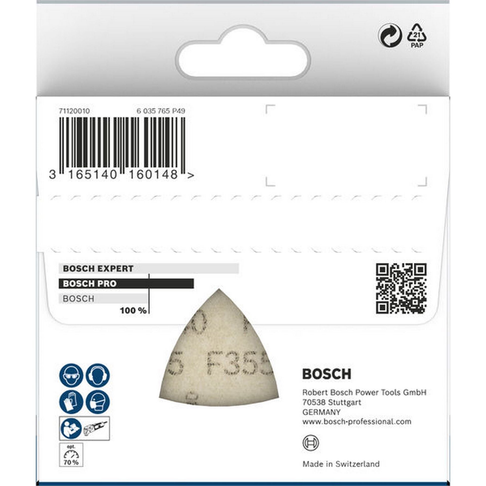 Bosch PRO F355 Schleifblatt, 93 mm, G240, 5-tlg. #2608605196