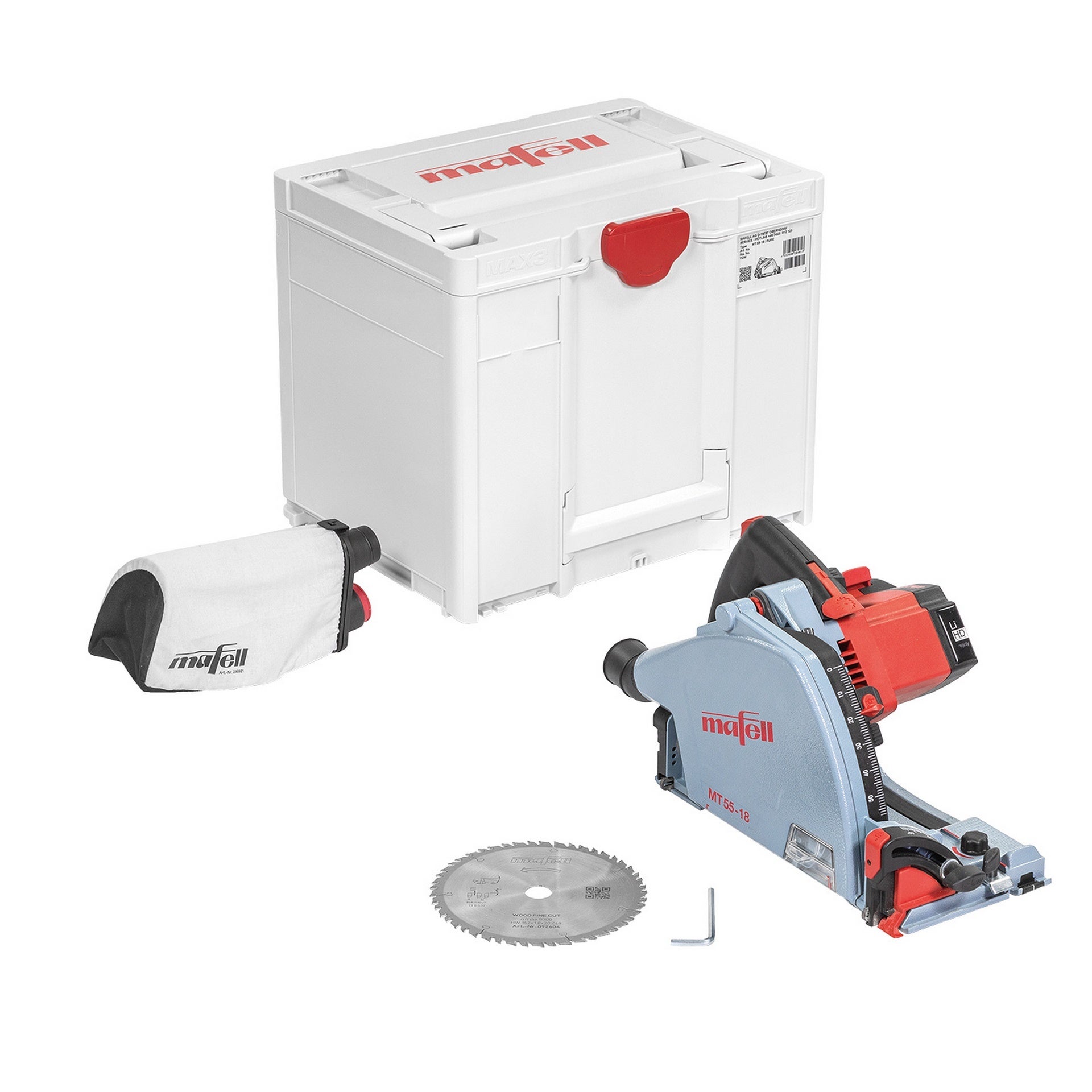 Mafell Akku-Tauchsäge MT 55-18 PURE im MAX3 #91F502
