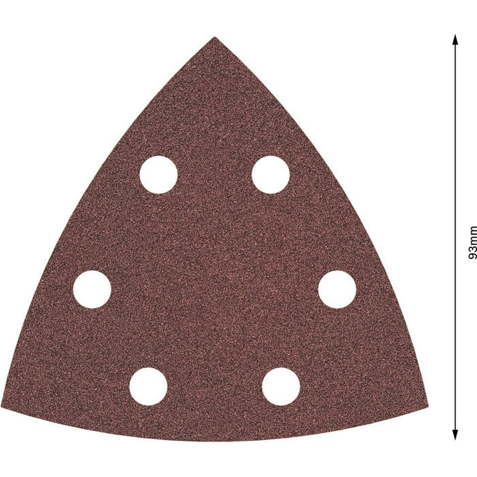 Bosch PRO F460 Schleifblatt, 93 x 93 mm; G80, 5-tlg. #2608621686