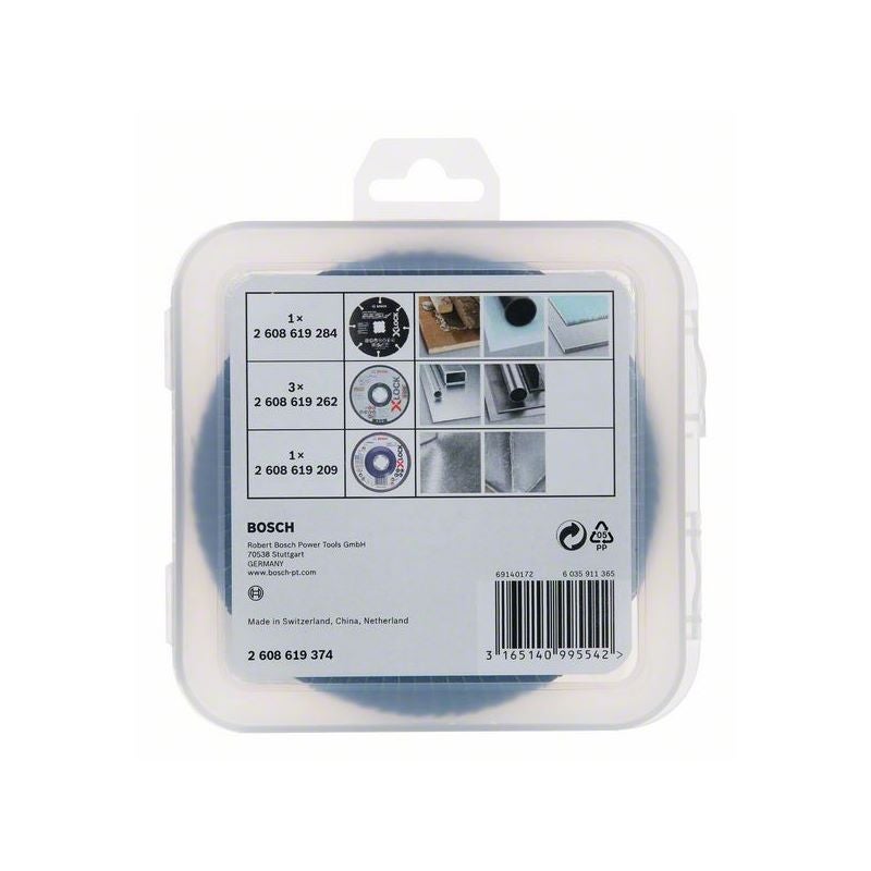 Bosch PRO Cutting and Grinding Set für X-Lock, 125 x 1 x 22,23 mm, 5-tlg. #2608619374