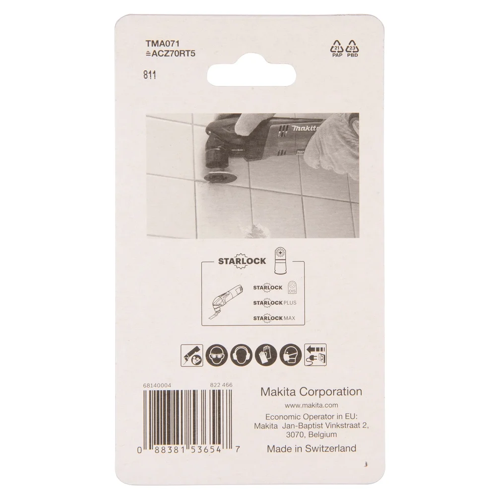 Makita Eintauch und Segmentsägeblatt HM/RIFF, 65 mm, TMA071 #B-65040