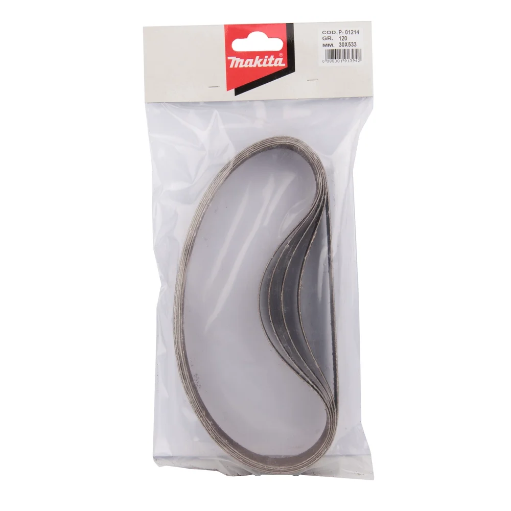 Makita Schleifband Glas 30 x 533 mm, K120, 5 Stk. #P-01214