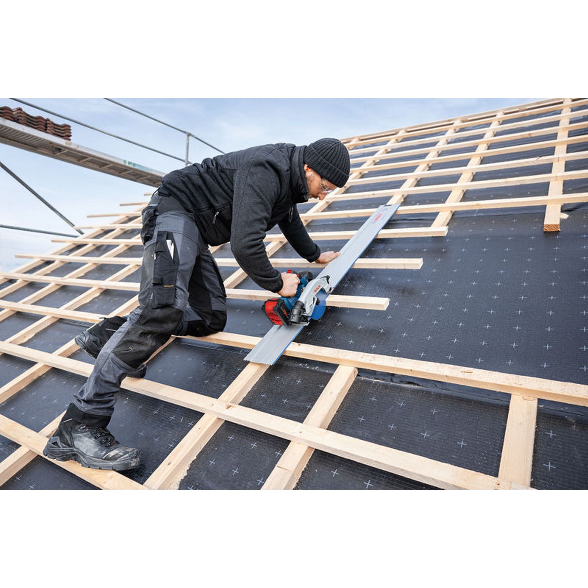 Bosch Akku-Kreissäge GKS 18V-57-2 GX mit L-BOXX #06016C1001