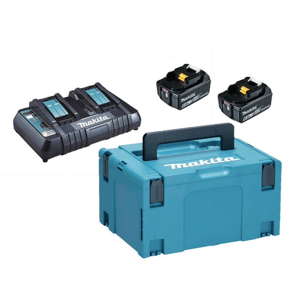 Makita Akku Power Source Kit 2 x 6,0 Ah LXT 18 V 198077-8