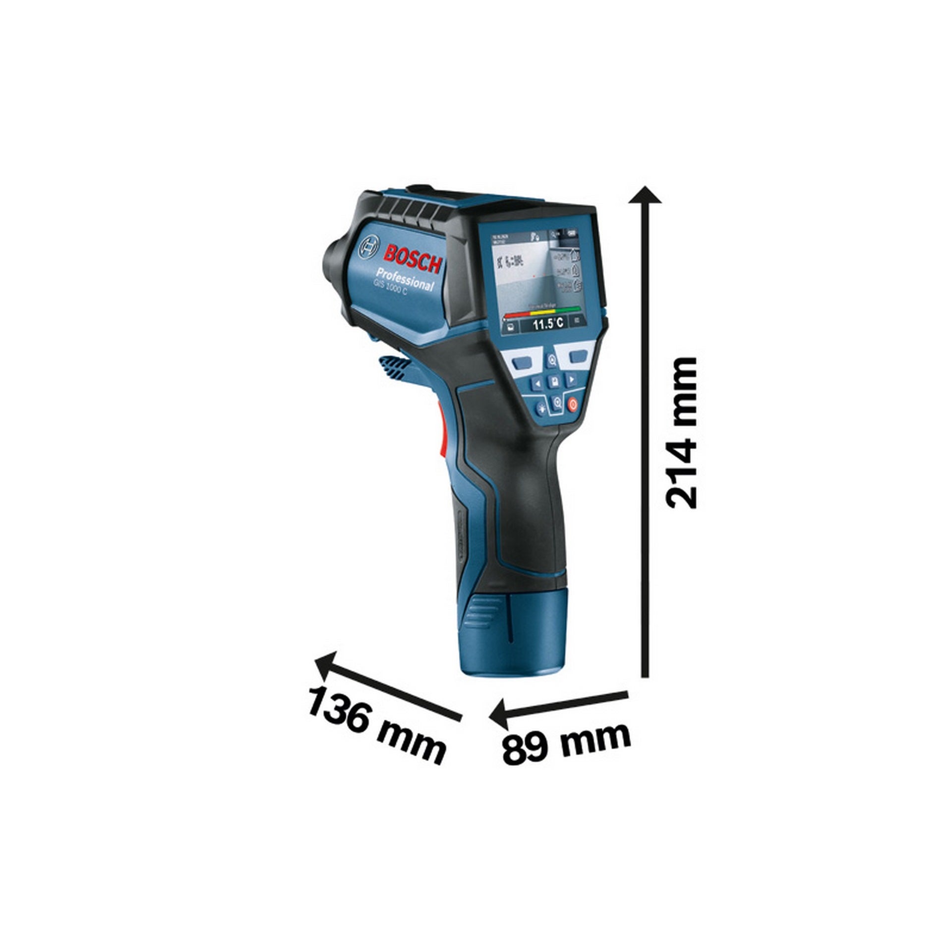Bosch Thermodetektor GIS 1000 C, mit Akku-Adapter #0601083300