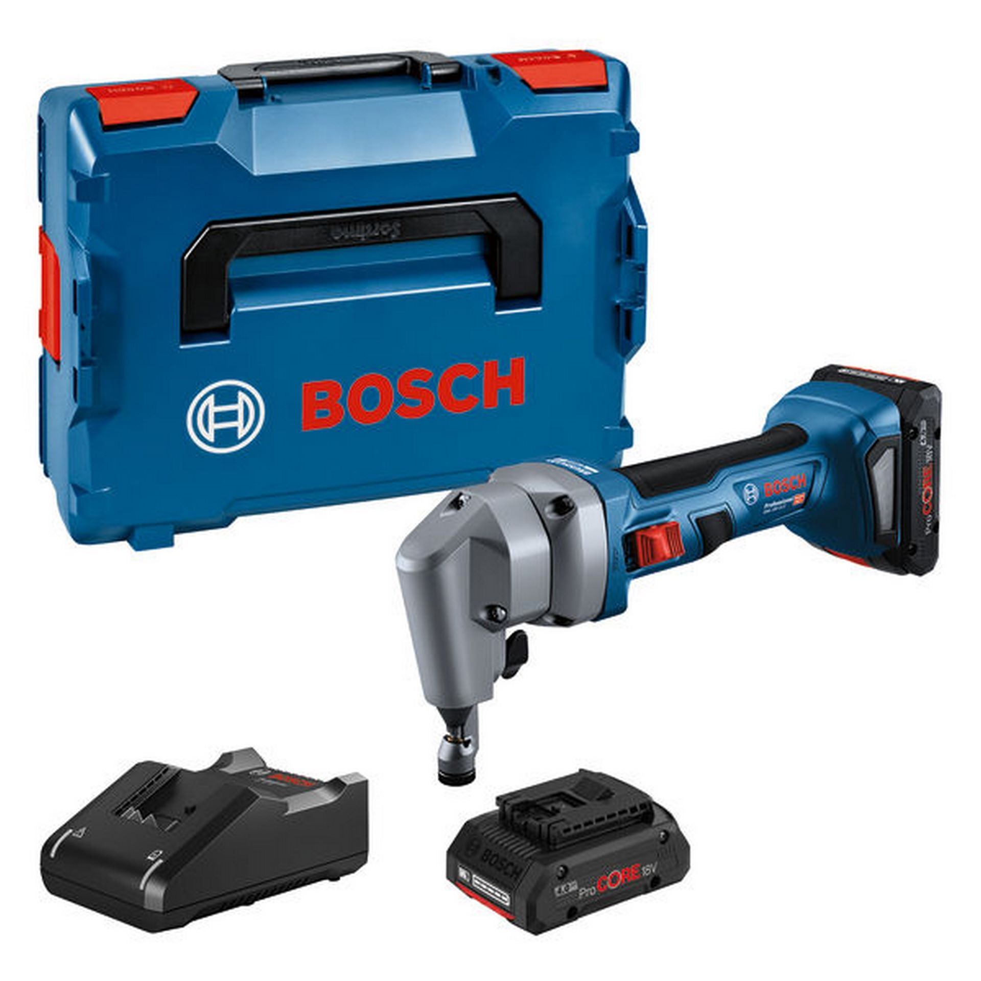 Bosch Akku-Nager GNA 18V-16 E, 2 x Akku ProCORE18V 4.0Ah in L-BOXX #0601529601