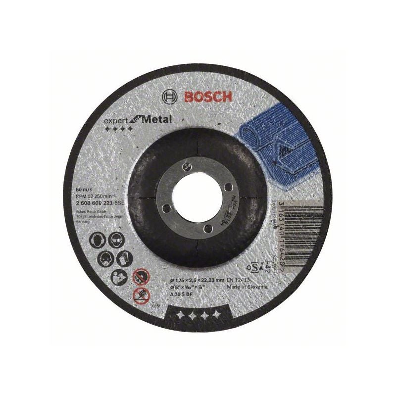 Bosch PRO Metal Trennscheibe, 125 x 2.5 x 22.23 mm, gekröpft, oSa #2608600221