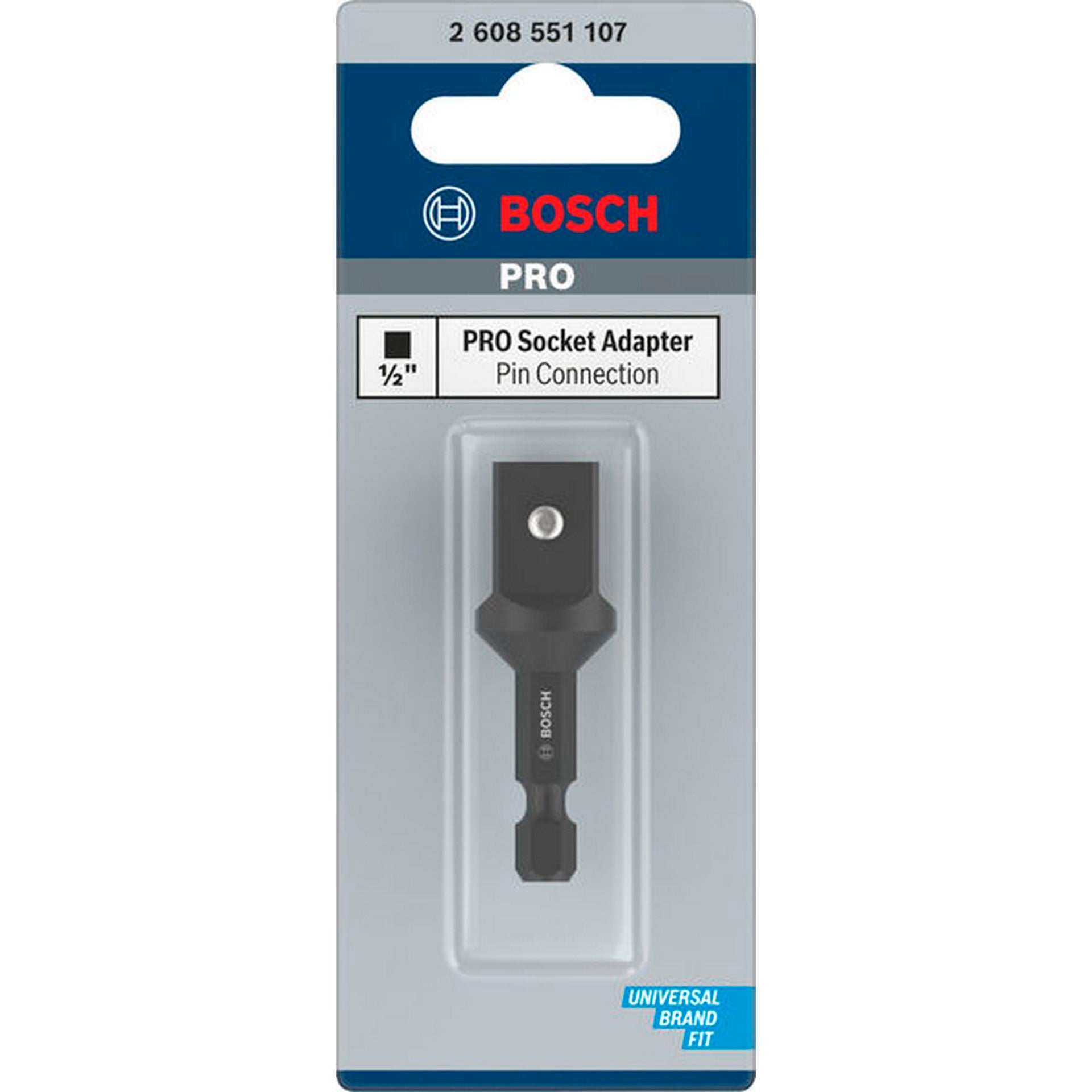 Bosch PRO Socket Adapter mit Stiftverbindung, 1/2", 50 mm #2608551107