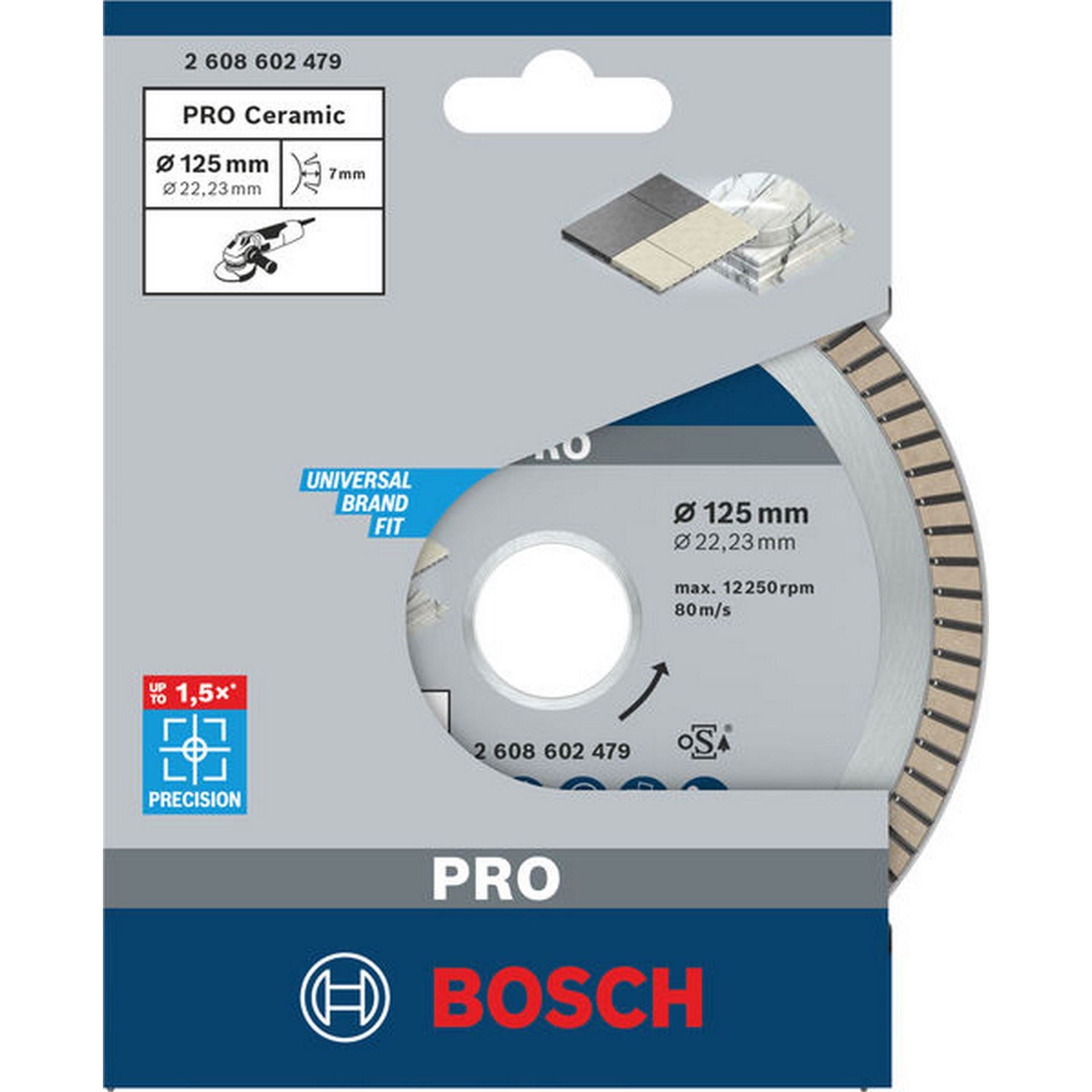 Bosch PRO Ceramic Diamanttrennscheibe, 125 x 22,23 mm #2608602479