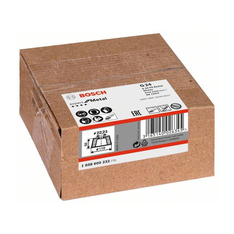 Bosch PRO Metal Konischer Schleiftopf, 90 x 110 x 55 mm, K24 #1608600232