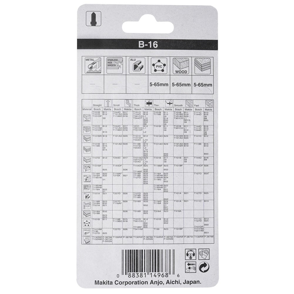 Makita Stichsägeblatt für Holz Schnelle Schnitte #A-85684