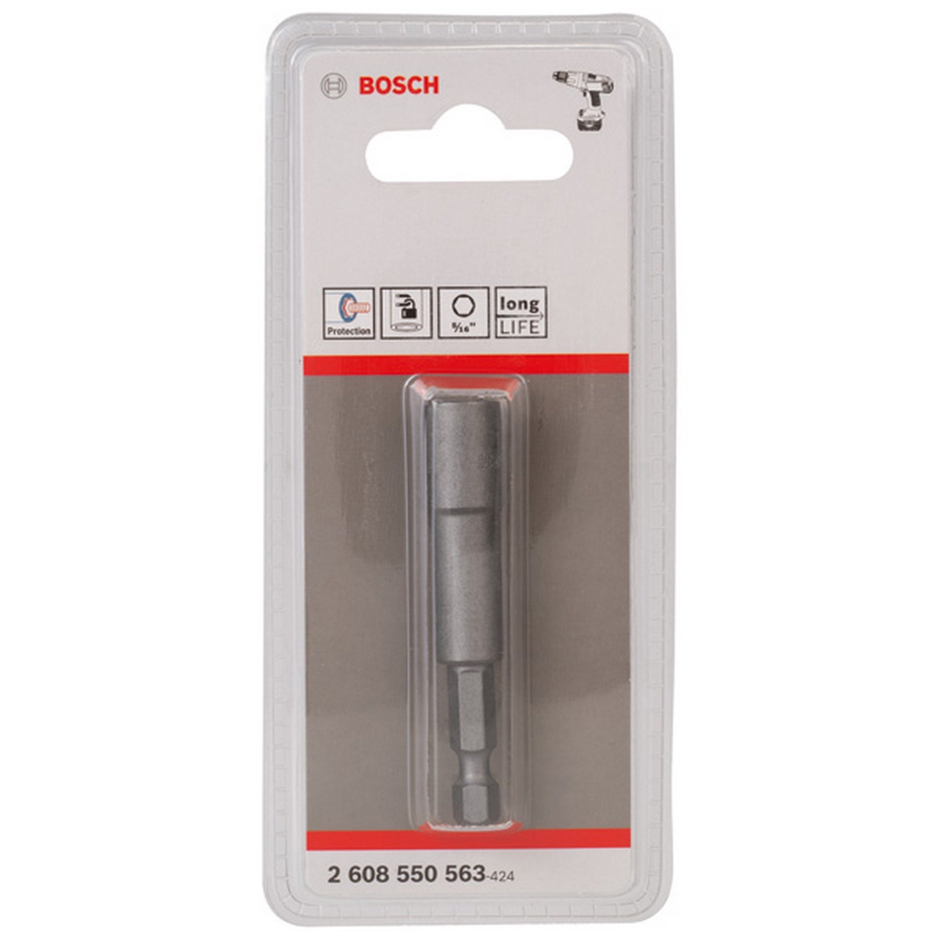 Bosch Steckschlüssel, 65 mm x 5/16-Zoll, Tiefenanschlag 2 607 002 586 #2608550563