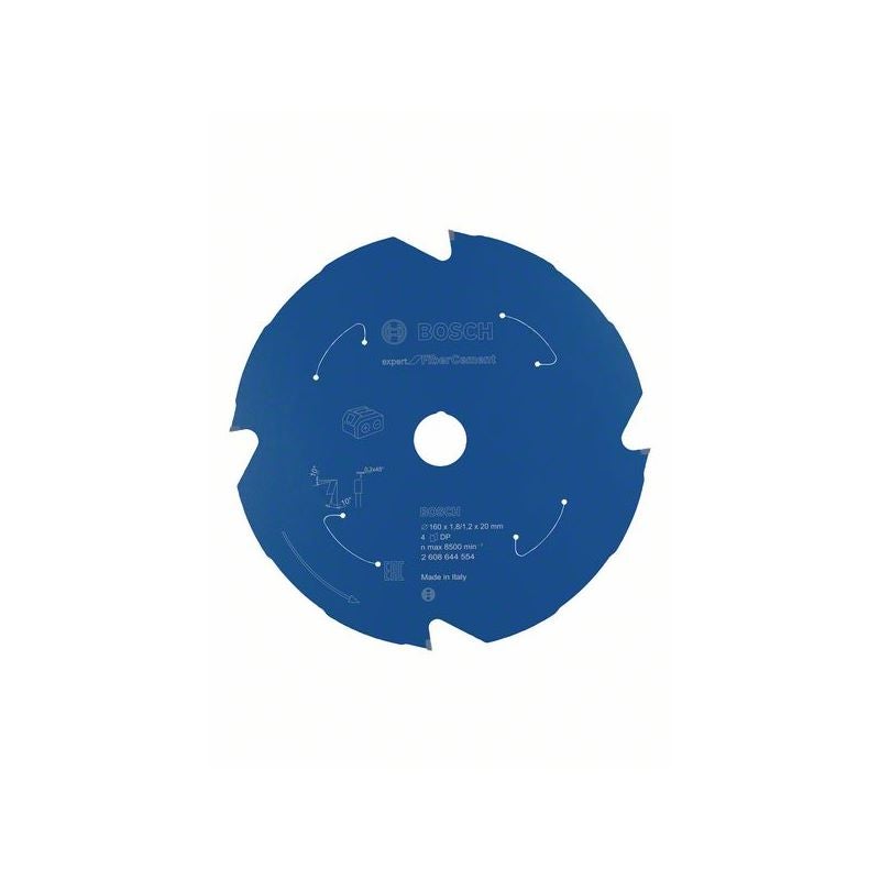 Bosch Kreissägeblatt für Akkusägen Expert for Fibre Cement, 160 x 1,8/1,2 x 20, T4 #2608644554