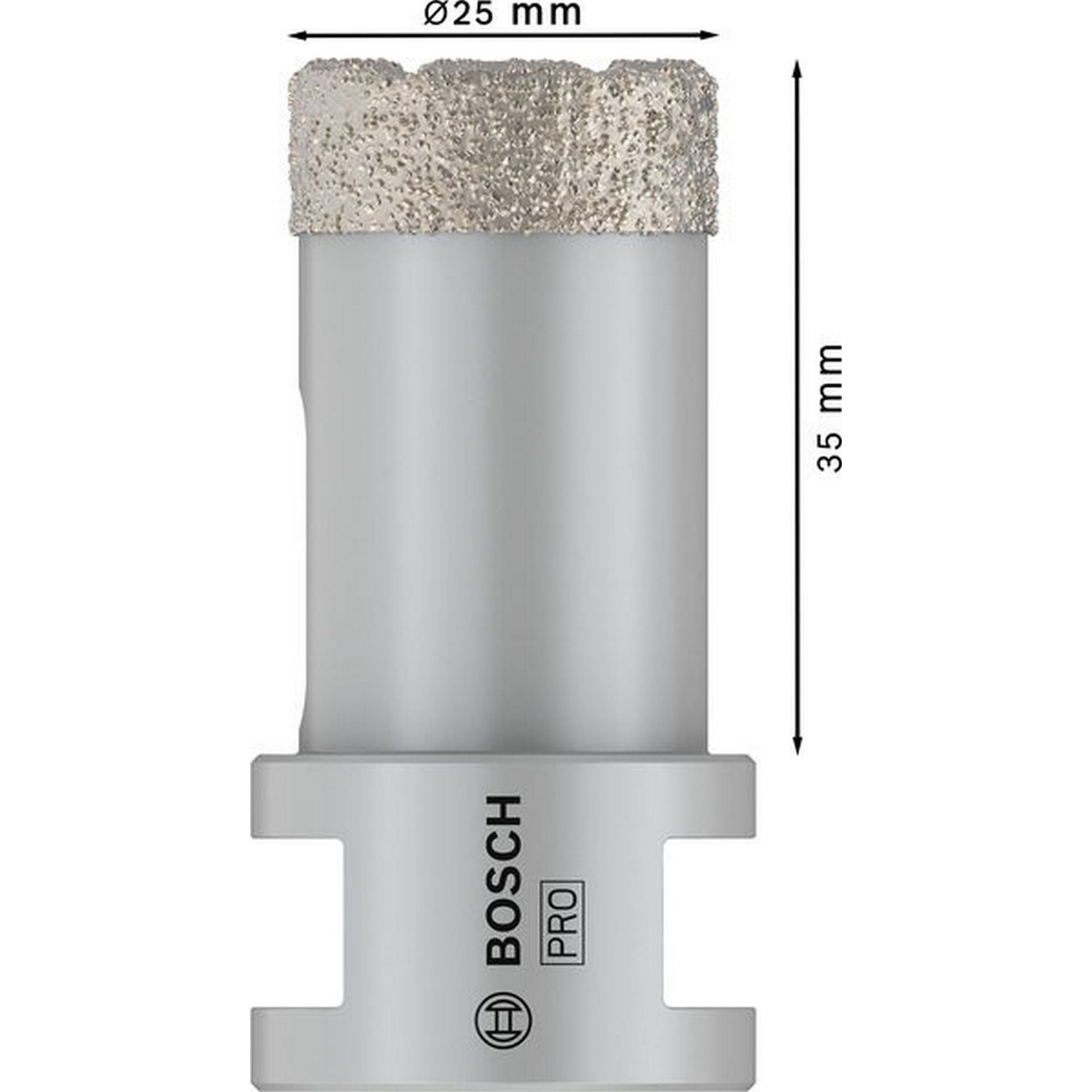 Bosch PRO Ceramic Trockenbohrkrone, 25 x 35 x 14 mm #2608587117
