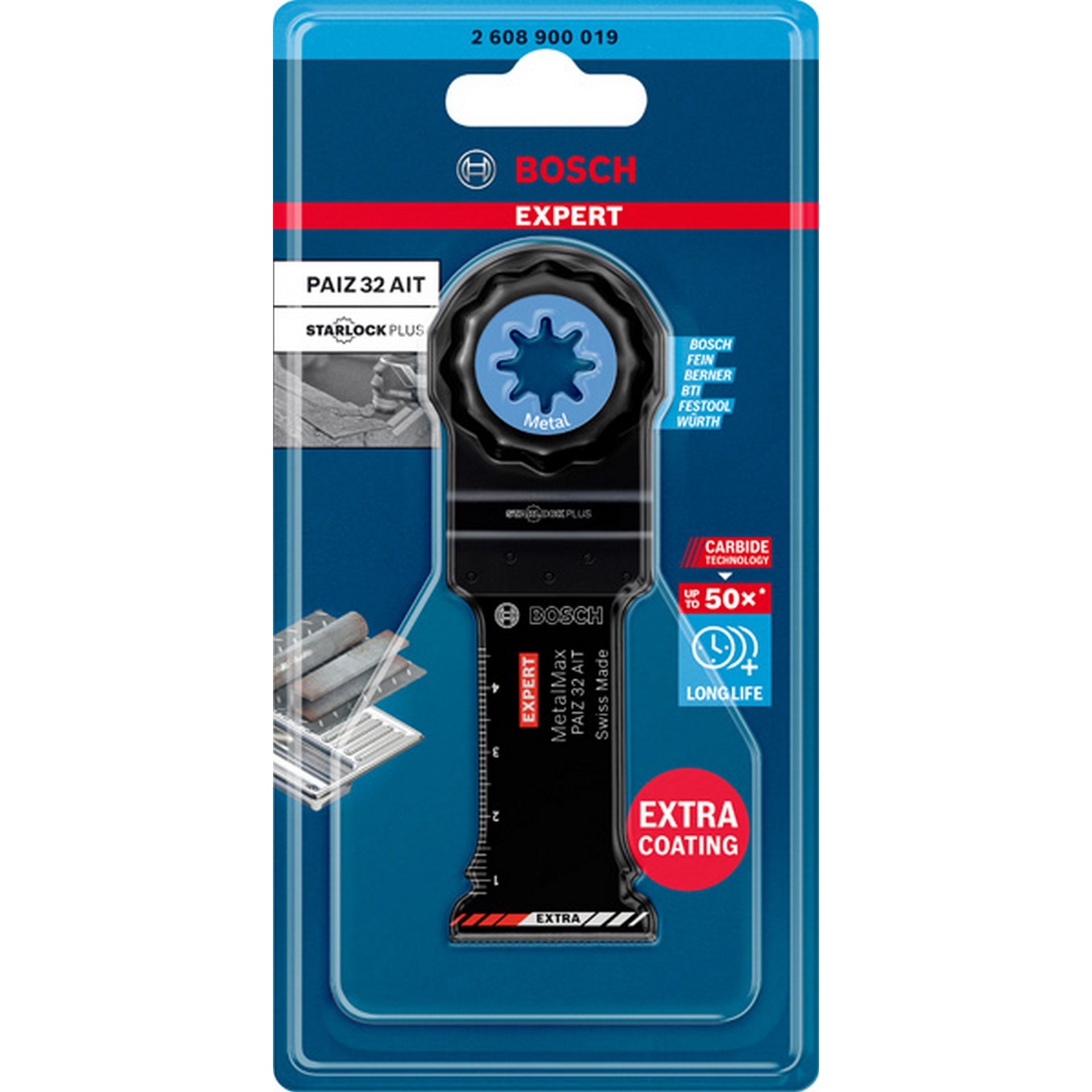 Bosch EXPERT MetalMax PAIZ 32 AIT Tauchsägeblatt für Multifunktionswerkzeuge, 50x32 mm #2608900019