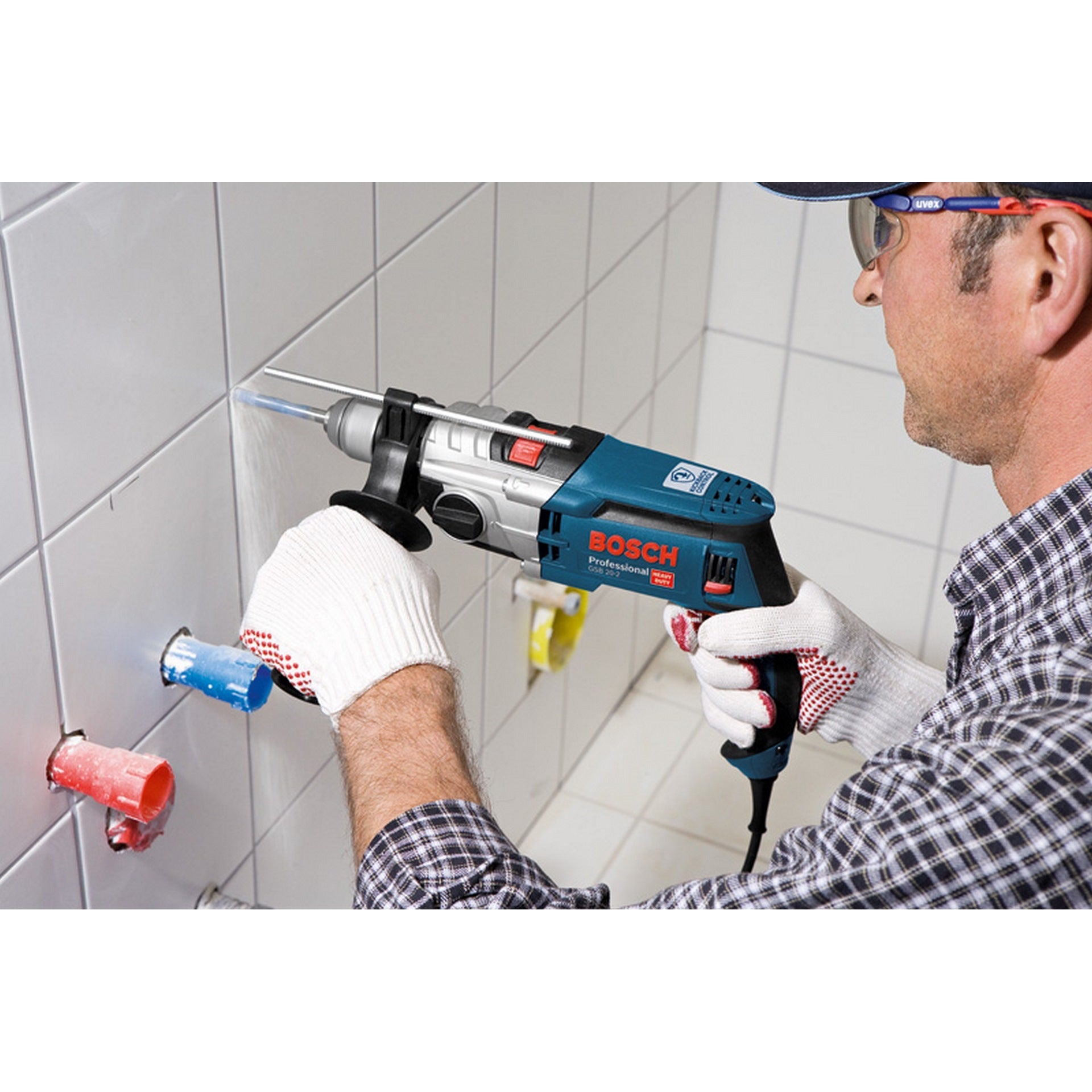 Bosch Schlagbohrmaschine GSB 20-2, 7-tlg. Steinbohrer-Set CYL-1 in L-Case #060117B401