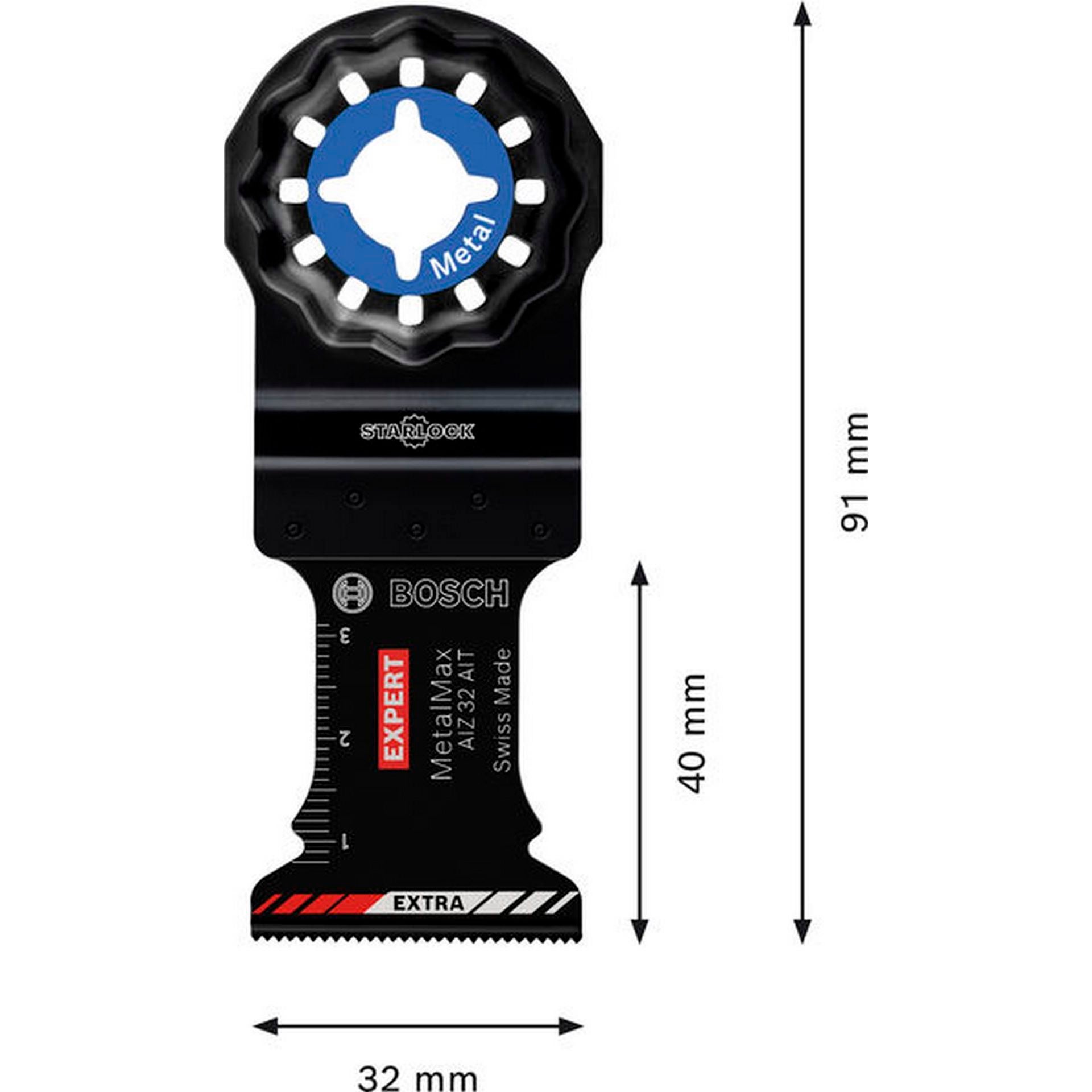 Bosch EXPERT MetalMax AIZ 32 AIT Tauchsägeblatt, 40x32 mm, 10-tlg. #2608900016