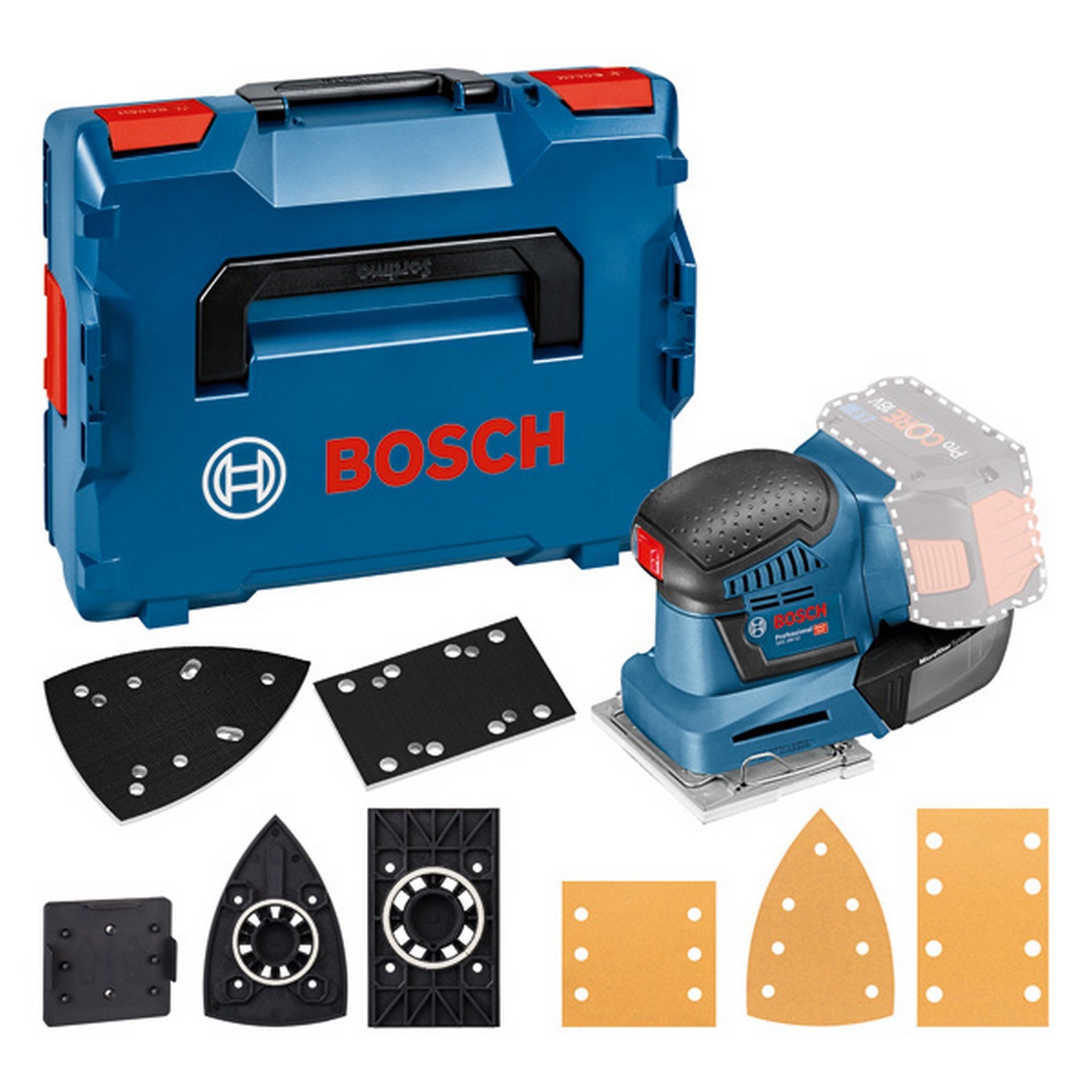 Bosch Akku-Schwingschleifer GSS 18V-10 in L-BOXX #06019D0202