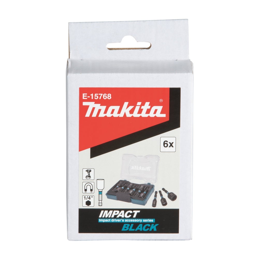 Makita Impact Black Stecknuss-Set mit Sechskant-Schaft #E-15768