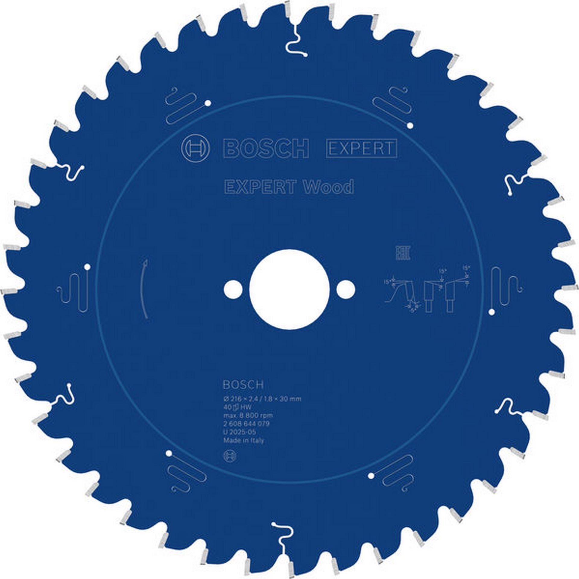 Bosch EXPERT Wood Kreissägeblatt, 216x2,4/1,8x30 mm, Z40 #2608644079