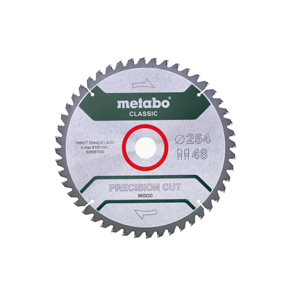 Metabo PrecisionCutClassic 254x30, 48 WZ 5°neg