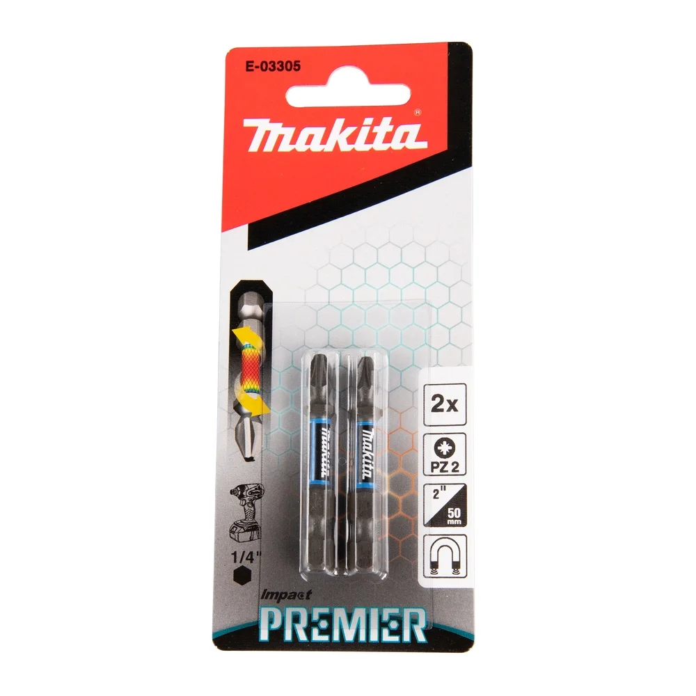 Makita Impact Premier Bits PZ2 50 mm #E-03305