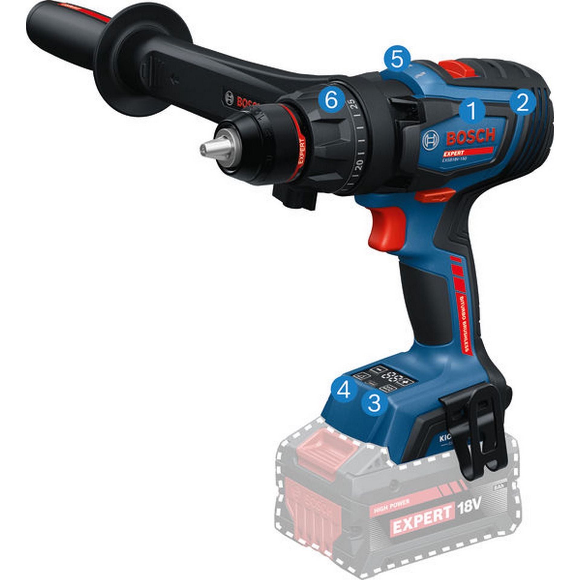 Bosch Akku-Schlagbohrschrauber EXSB18V-150, 1x EXBA18V-55, 2x EXBA18V-80, L-BOXX 136 #06019R3202