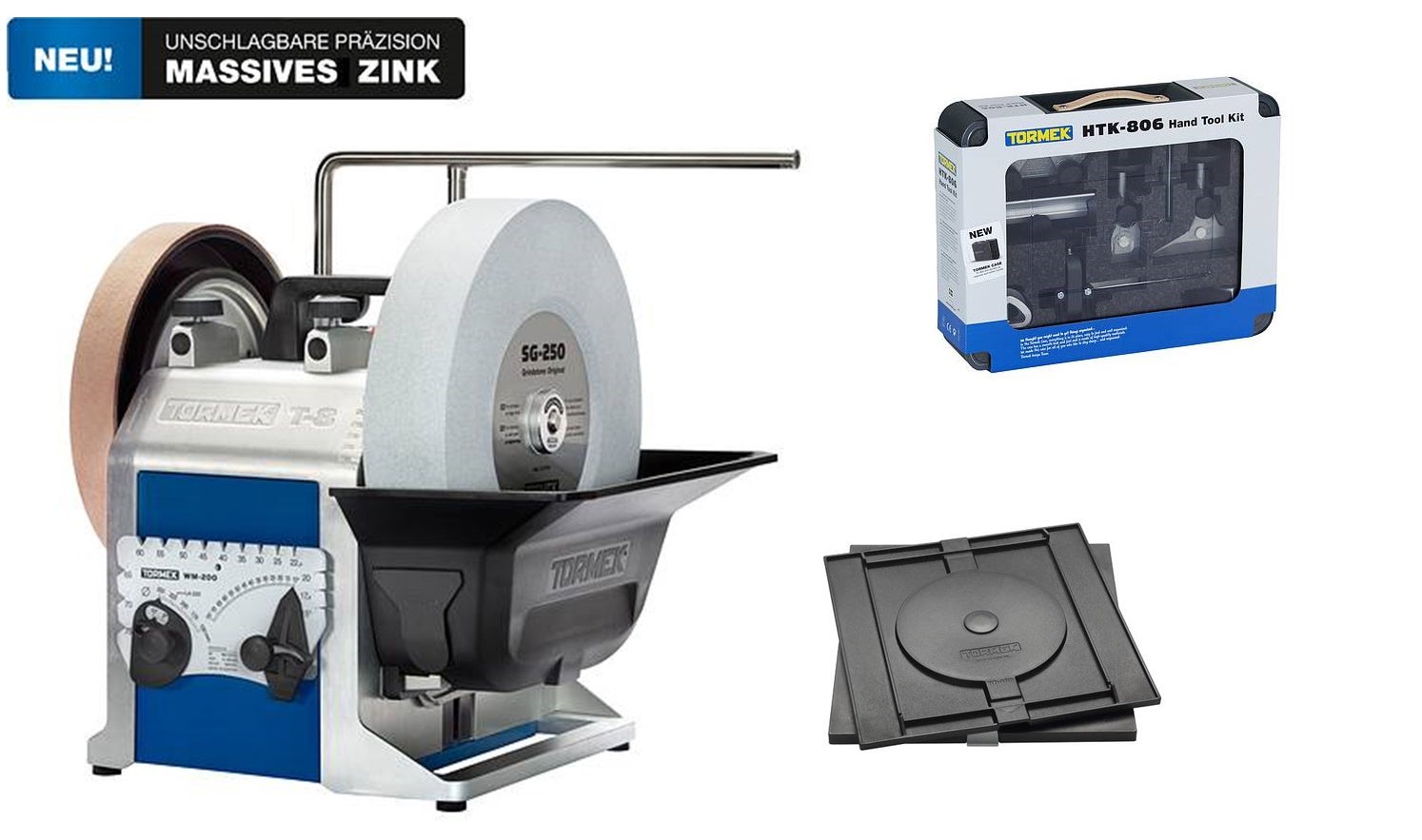 Tormek Nassschleifmaschine T - 8 inkl. RB-180 und Zubehörpaket Haus und Heim #T-8 + HTK-906 + RB