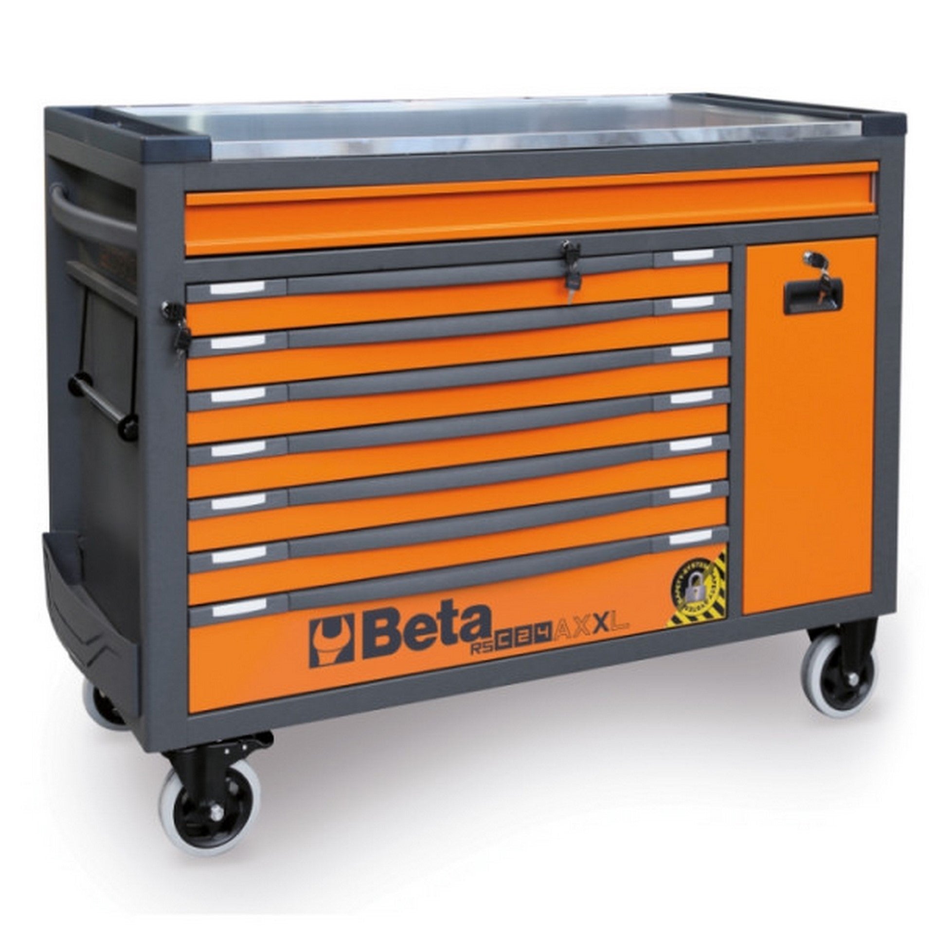 Beta Werkzeugwagen mit 8 Schubladen, lange Ausführung, 1061-teilig BW 2400 RSC24AXXL-O #024006381
