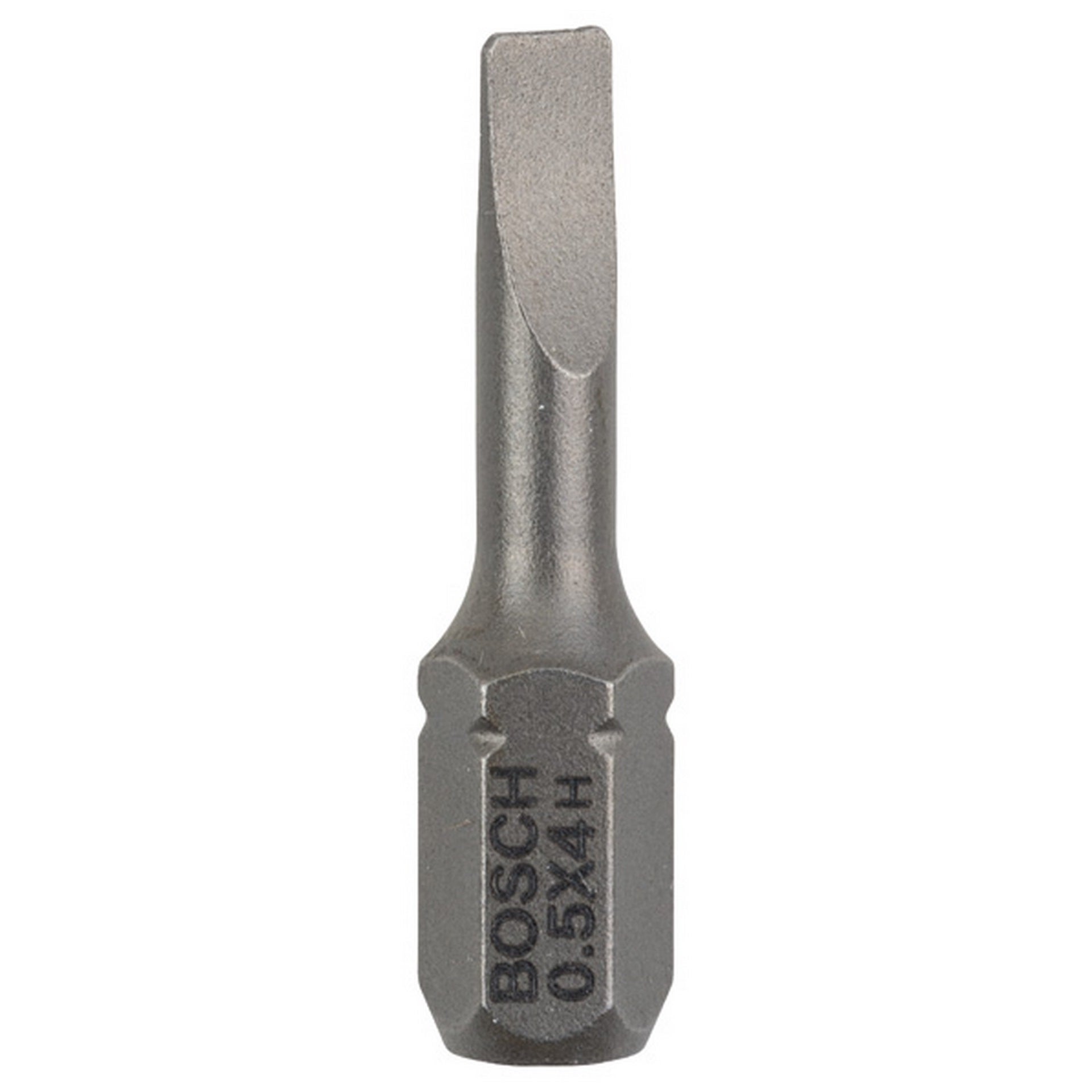 Bosch Schrauberbit Extra-Hart S 0,5 x 4,0, 25 mm, 3er-Pack #2607001457