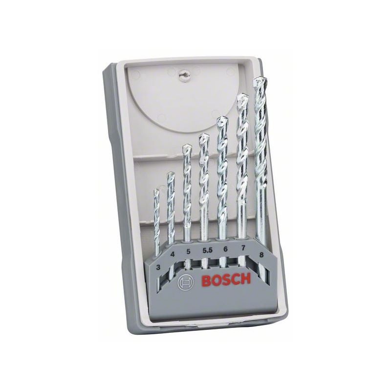 Bosch 7-tlg. CYL-1 Mauerwerkbohrer-Set, 3/4/5/5.5/6/7/8 mm #2607017035