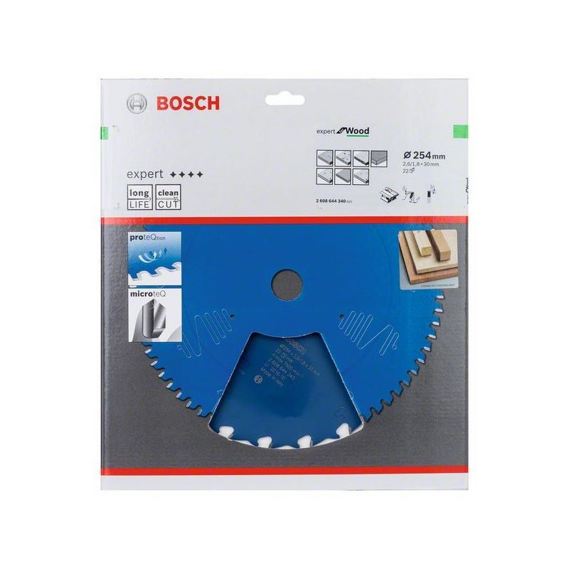 Bosch EXPERT Wood Kreissägeblatt, 254x2,6/1,8x30 mm, Z22 #2608644340