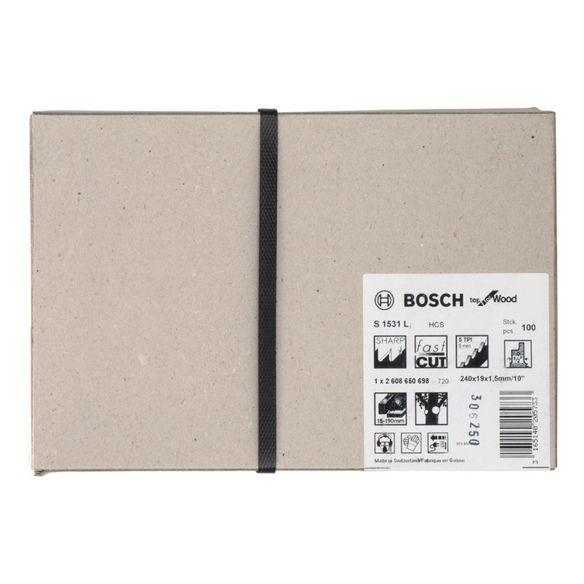 Bosch Säbelsägeblatt S 1531 L, Top for Wood, 100er-Pack #2608650698