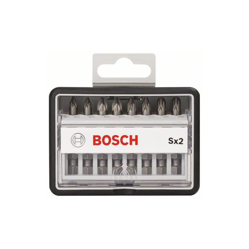 Bosch 8-tlg. Schrauberbit-Set, Robust Line, Sx PZ, Extra Hard-Ausführung #2607002557