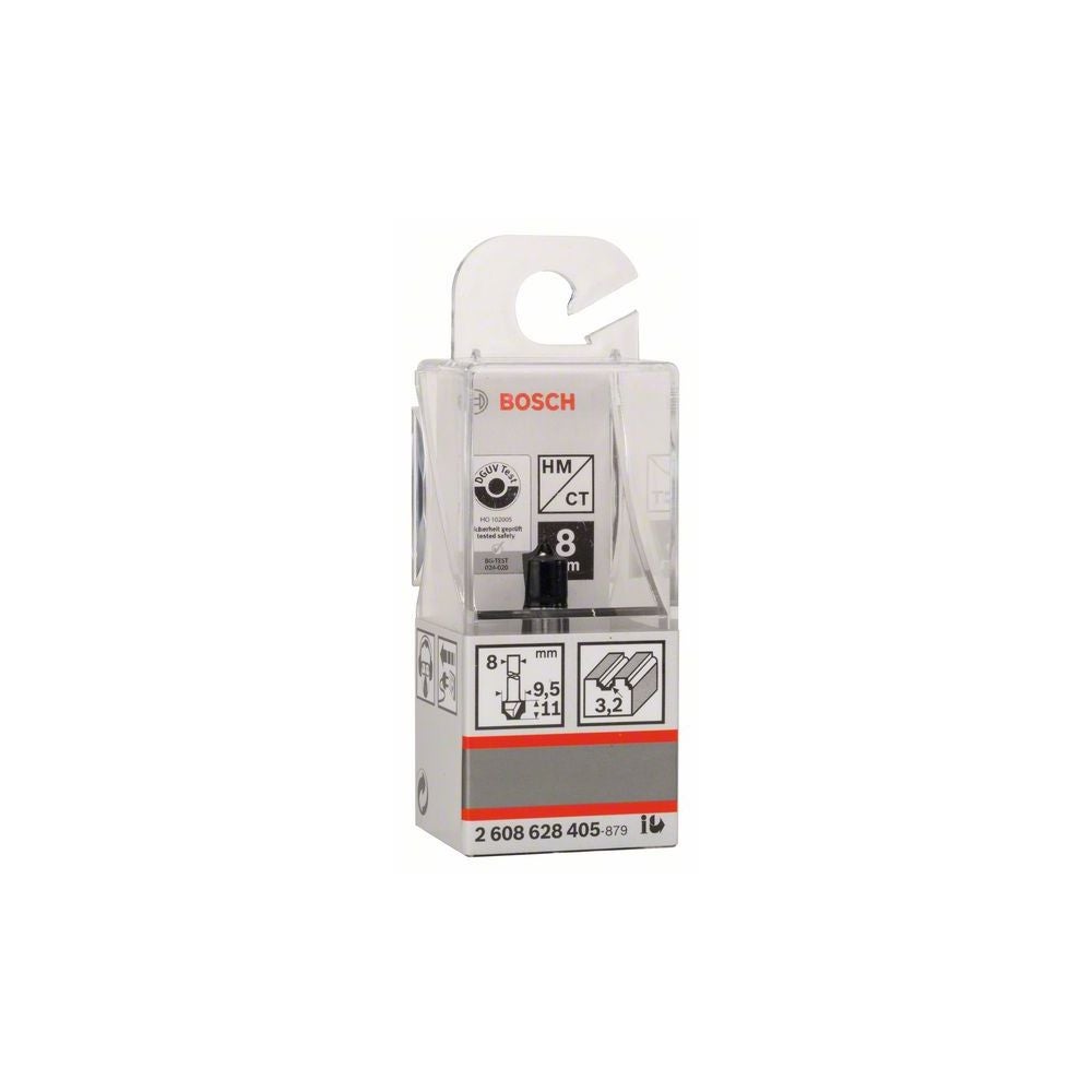 Bosch PRO Viertelstabfräser, R 3,2 mm, D 9,5 mm, S 8 mm #2608628405