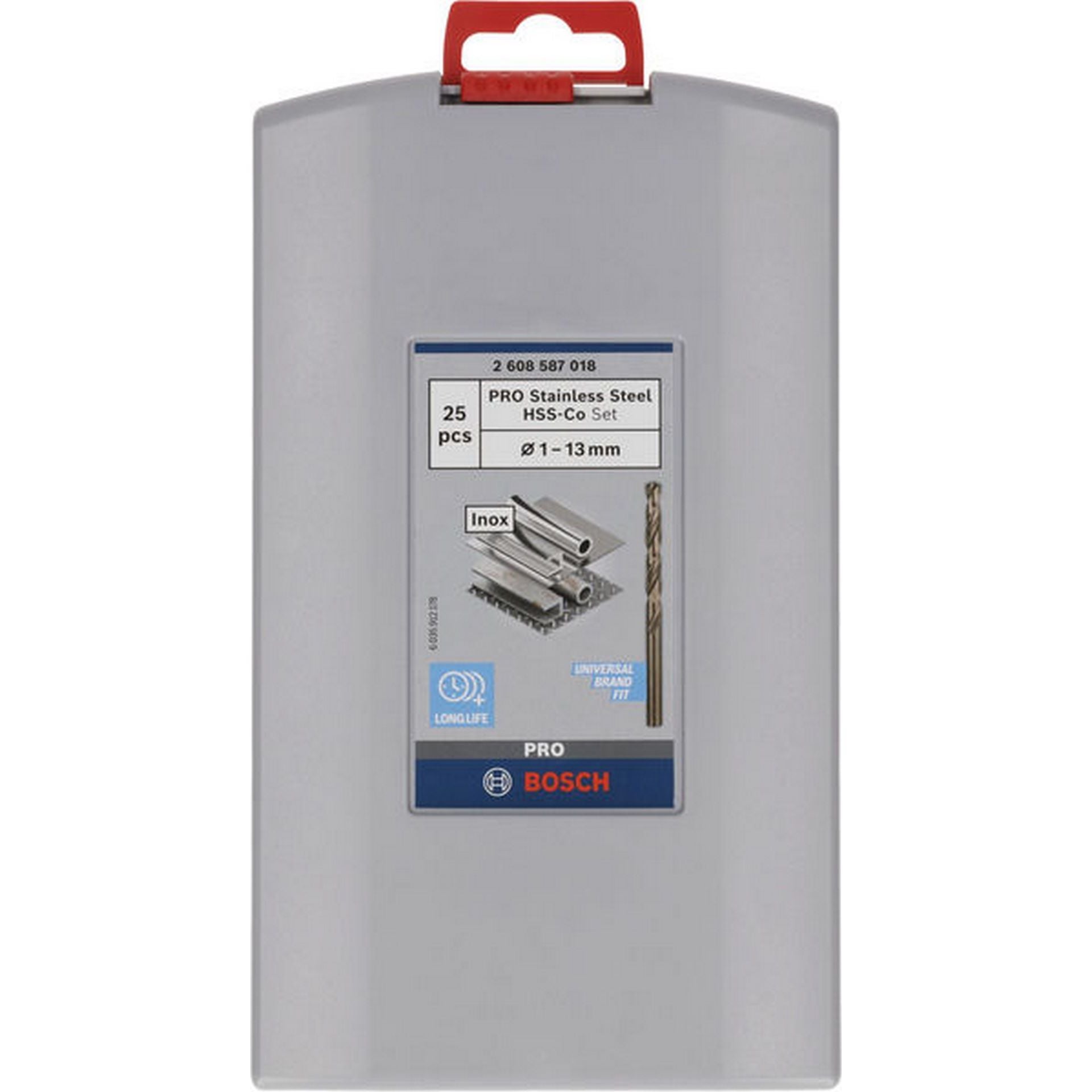 Bosch PRO Stainless Steel HSS-Co Spiralbohrer-Set, 25-tlg. #2608587018