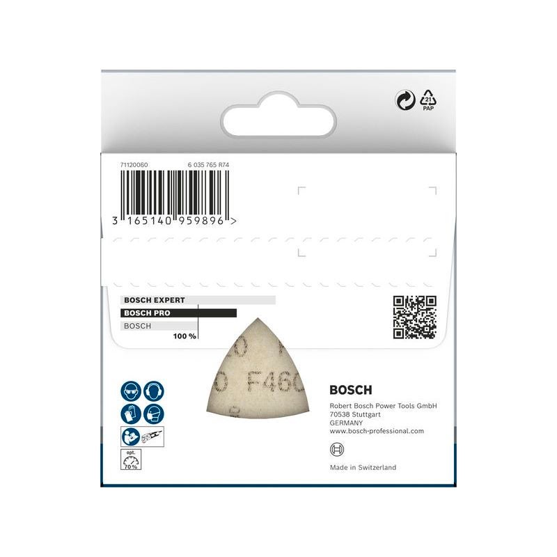 Bosch PRO F460 Schleifblatt, 93 x 93 mm; G120, 5-tlg. #2608621687