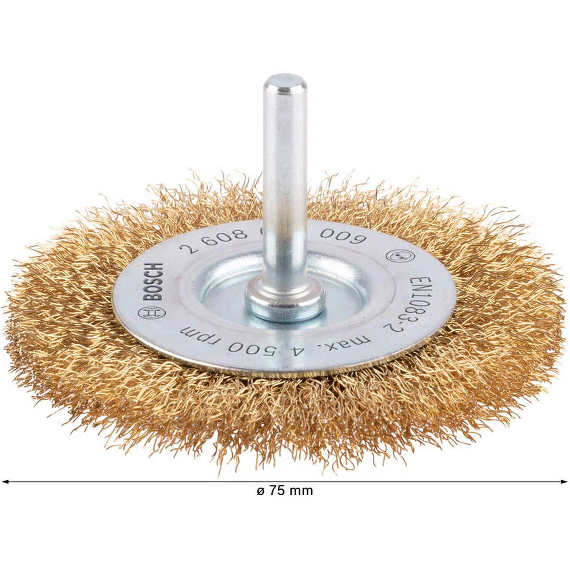 Bosch PRO Multi Material clean Scheibenbürste, gerader Schaft, 75 x 0,2 mm #2608622009