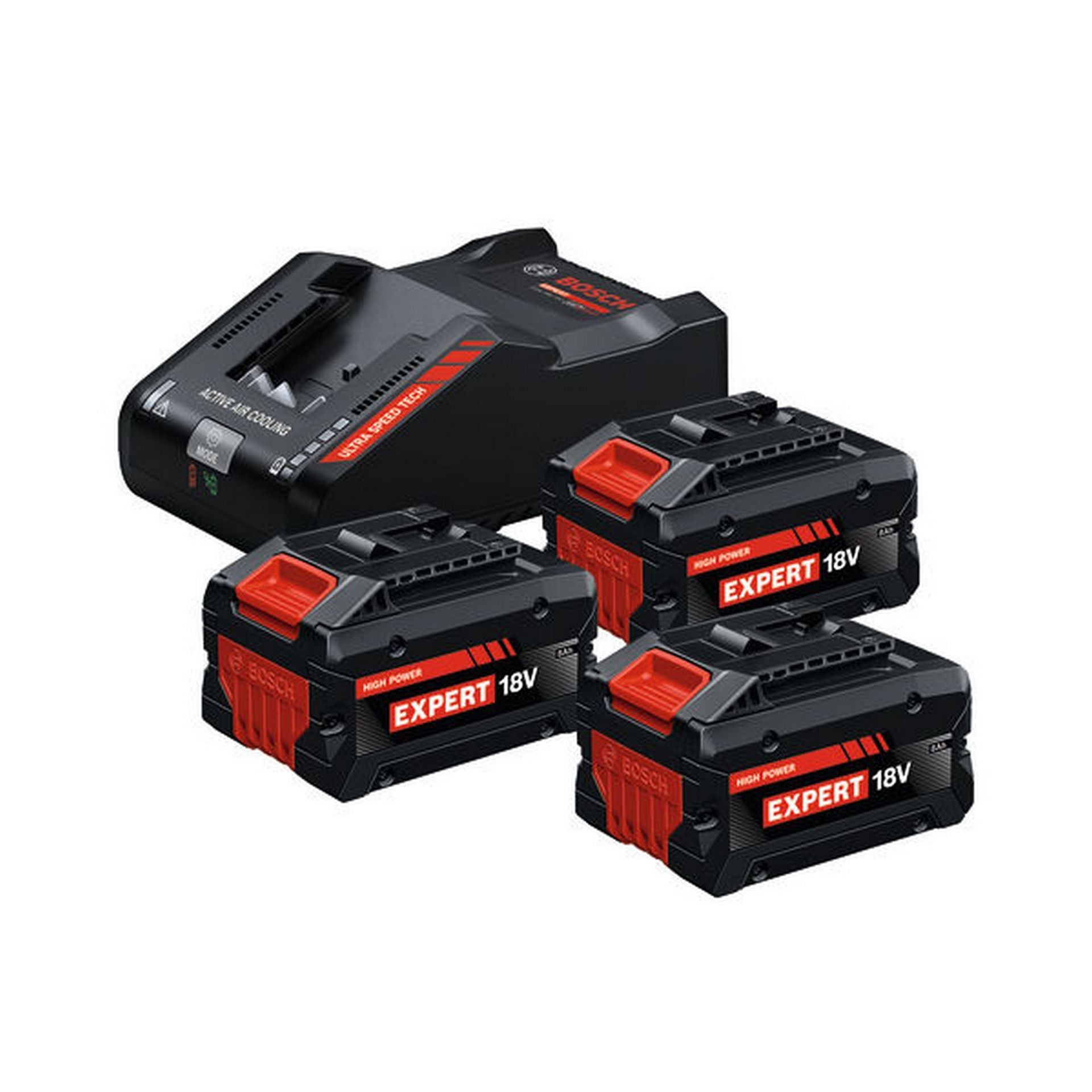 Bosch Starterkit 3x EXBA18V-80 + EXAL18V-160 #0615V0005R