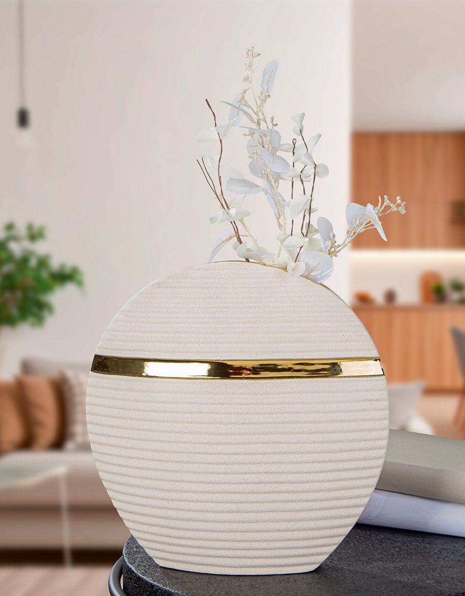 Vase "Dune" 30,5cm beige (Keramik)
