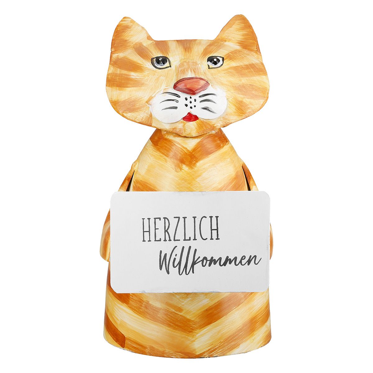 Zaunhocker "Katze Ruby - HERZLICH Willkommen" (Metal) Zaunhocker "Katze Ruby - HERZLICH Willkommen" (Metal)
